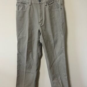 Duluth Trading Co Pants Men 32/30 Grey Heavy Jeans 100% Cotton Outdoor Work Wear